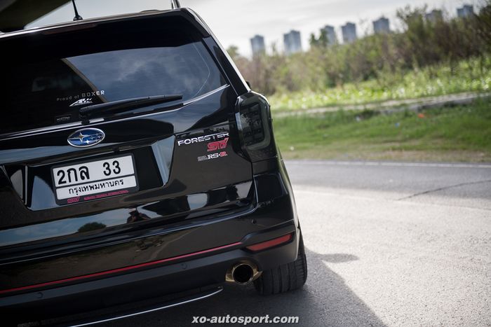 Modifikasi Subaru Forester lawas sudah upgrade exhaust system STi