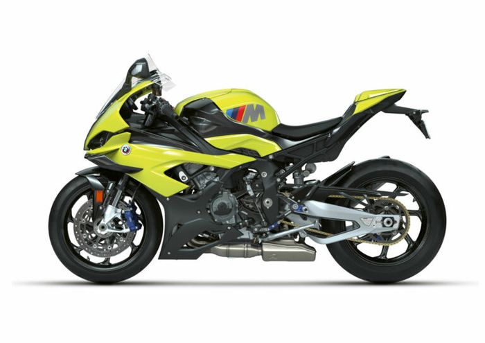 Tampak samping BMW M1000RR 50th Anniversary M Division