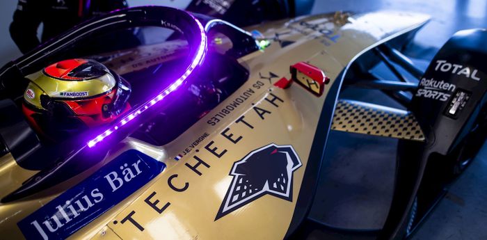 Warna magenta di area Halo menandakan pembalap mengaktifkan mode Fanboost