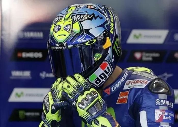 Salah satu grafis spesial Valentino Rossi