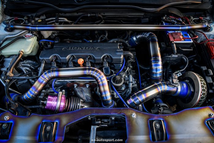 Mesin modifikasi Honda Civic Tubro diupgrade biar tenaganya lebih joss