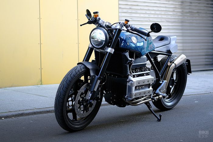 BMW K100LT cafe racer yang tampil keren dan sangar