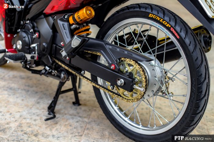 Suspensi belakang diganti dengan shock Ohlins