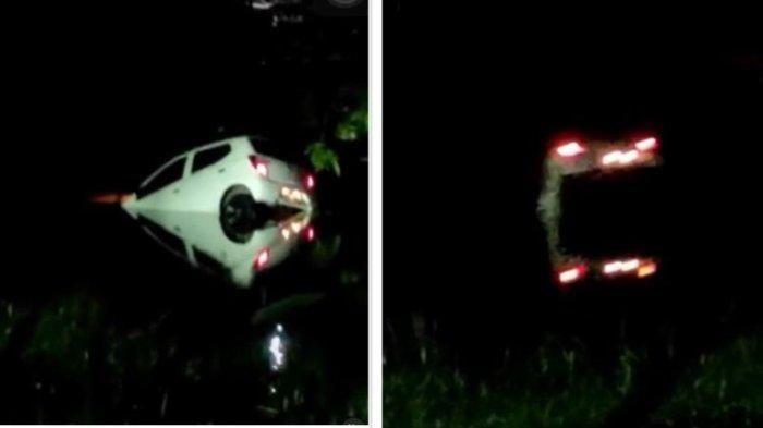Detik-detik mobil tenggelam di Sidoarjo 