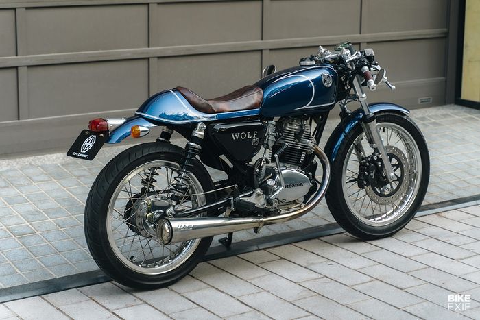 Sym Wolf 125 cafe racer yang mempesona
