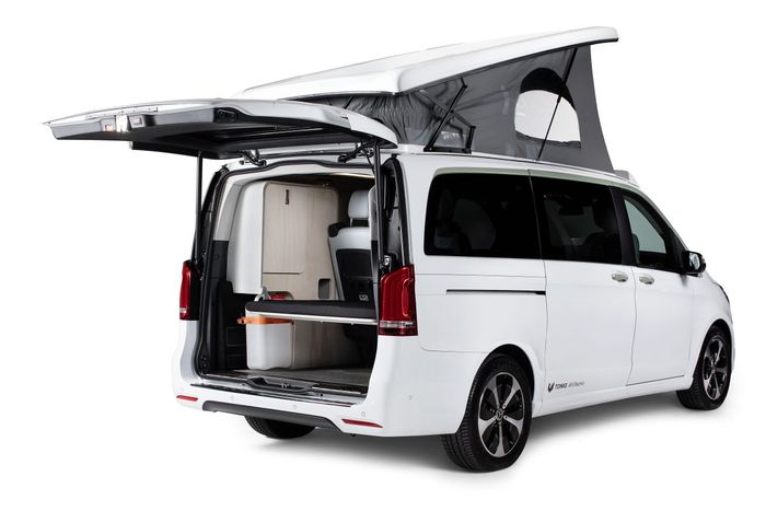 Mercedes-Benz EQV campervan buatan Tonke tersedia 2 varian yakni varian Adventure dan Touring