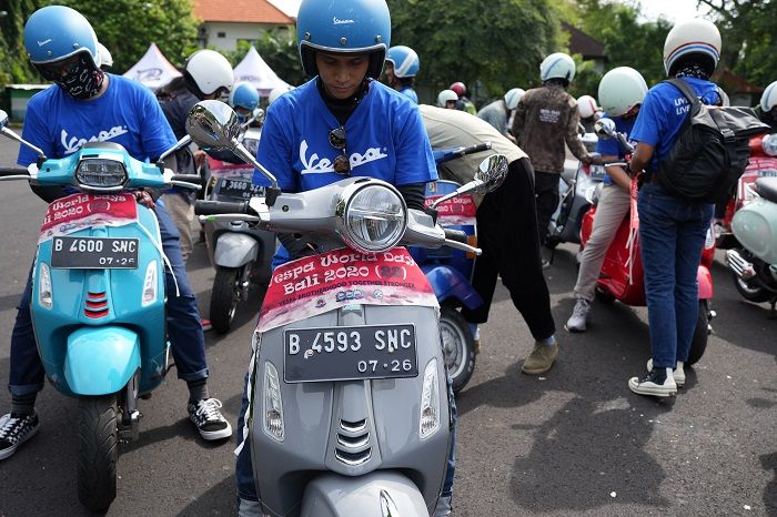 Otomotifnet berkesempatan untuk mengikuti Vespa Ride Out di VWD 2022 Bali