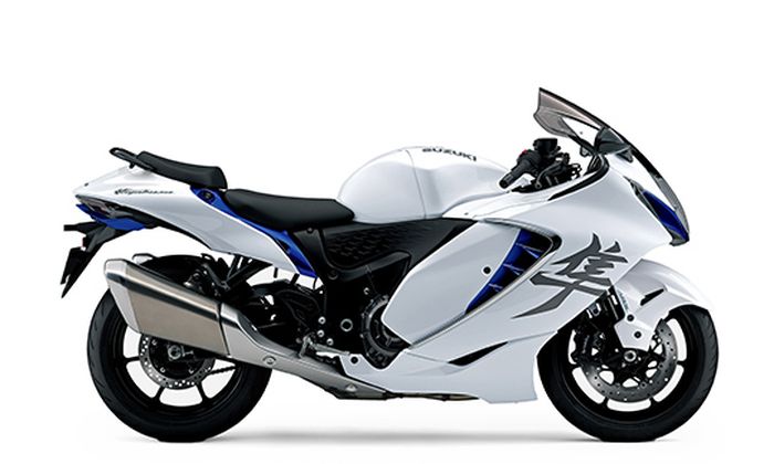 Suzuki Hayabusa 2022 warna Brilliant White / Pearl Bigger Blue