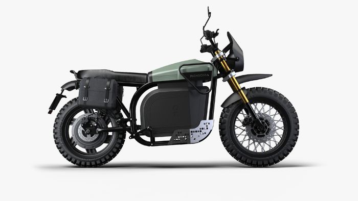 Punya desain scrambler retro, motor listrik OX Patagonia dilengkapi Adventure mode