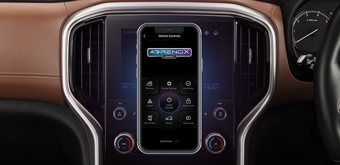 Fitur telematika dan aplikasi remote control AdrenoX Connect sudah melengkapi Scorpio-N.