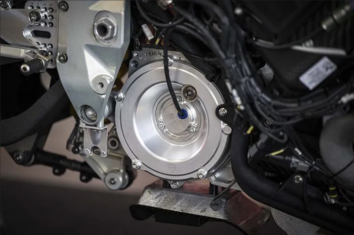 Motor penggerak Ducati V21L bisa berkitir hingga 18.000 rpm