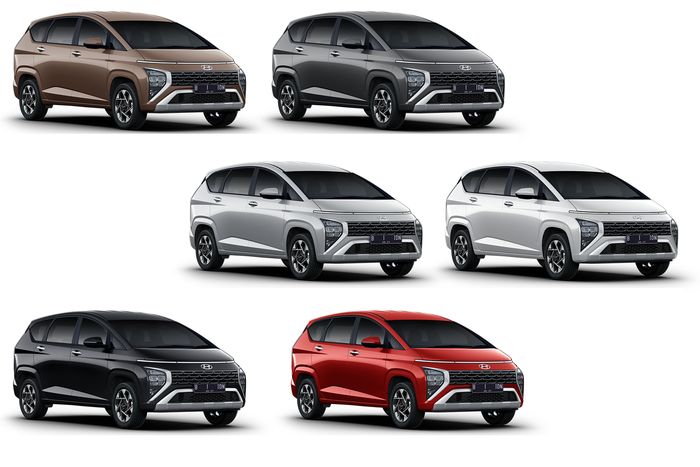 Pilihan warna Hyundai Stargazer.