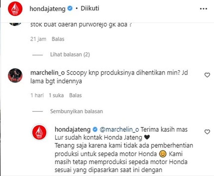 konsumen yang mengeluh karena harus inden saat hendak beli Honda All New Scoopy