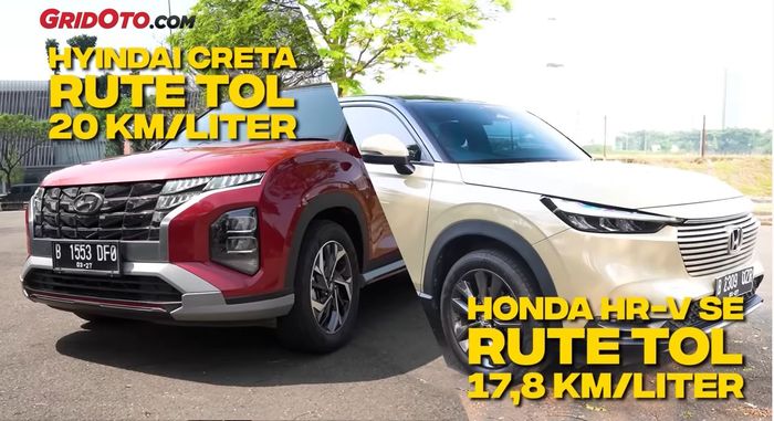 Konsumsi BBM Honda HR-V SE kalah irit dari Hyundai Creta di rute tol