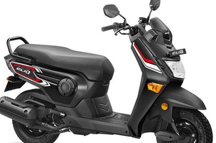 Penampakan body Honda Cliq 110 yang baru meluncur di India.