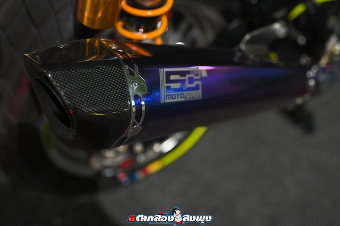 Exhaust system ikut diganti menjadi lebih sangar