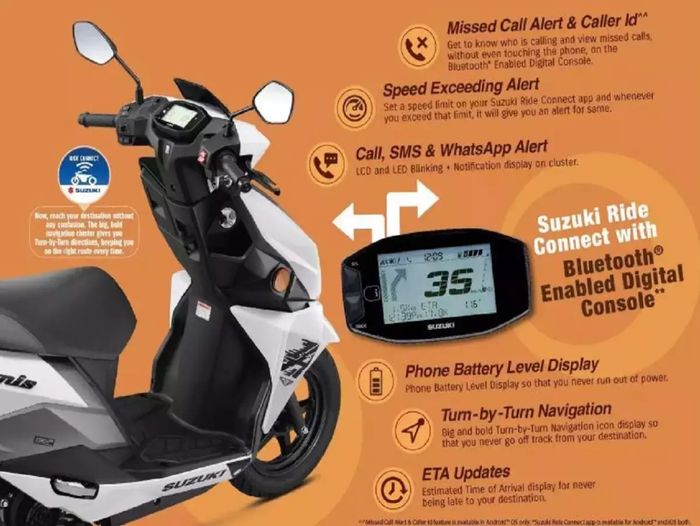 Suzuki Avenis Ride Connect Edition dilengkapi fitur konektivitas smartphone