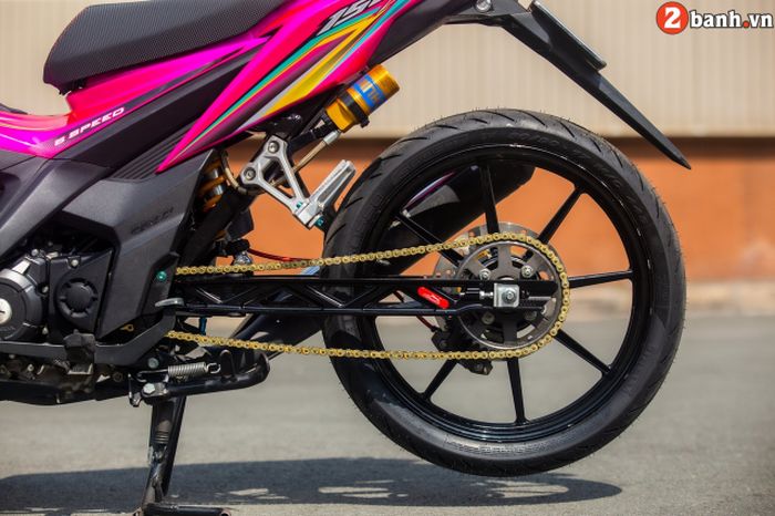 Swingarm dan suspensi belakang sudah diganti baru