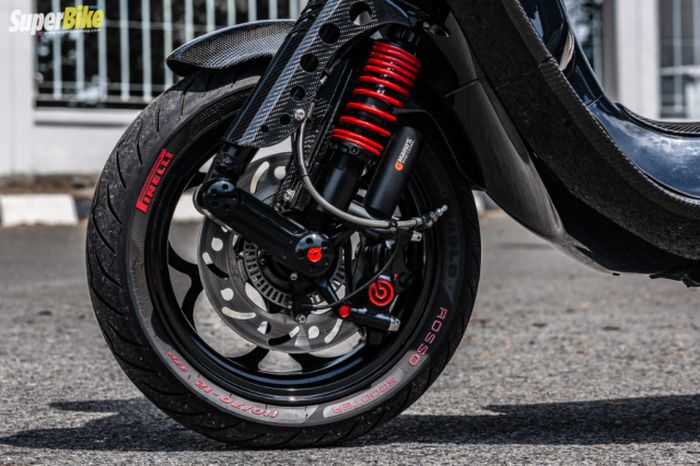 Kaki depan mendapatkan full upgrade istimewa