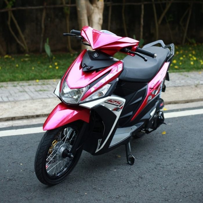 Tampang Modis Yamaha Mio M3, Pasang Pelek Jari-jari dan Knalpot Arrow