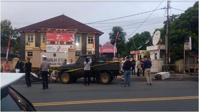 TKP pembobolan mesin ATM BRI di Pengadilan Agama Lubuklinggau, Sumatera Selatan yang dilakukan oknum Polisi bernama Briptu M Kurniadi