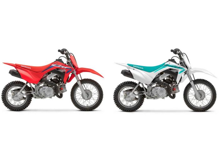 Pilihan warna adik Honda CRF150l, Honda CRF 110F merah dan putih