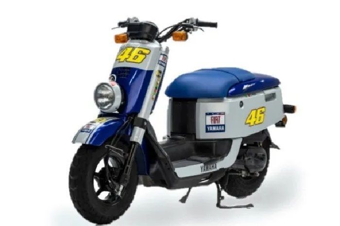 Yamaha Giggle 50 lengkap dengan grafis Valentino Rossi.