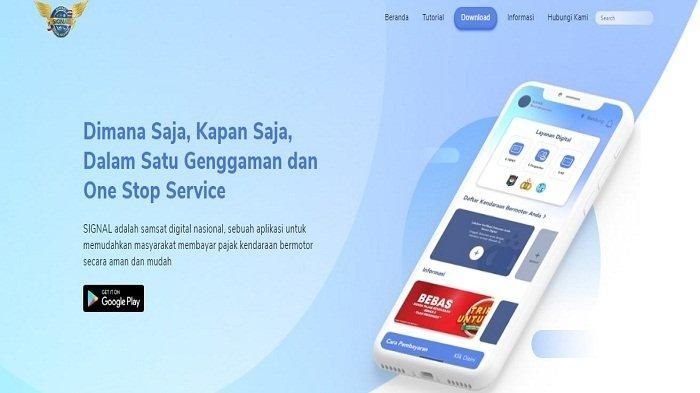 Cara bayar pajak motor secara online lewat aplikasi SIGNAL 