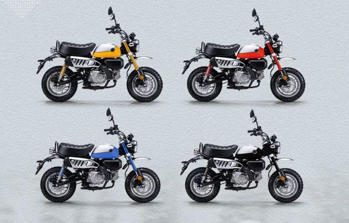 Pilihan warna Manken TY150, tiruan Honda Monkey dari Tiongkok
