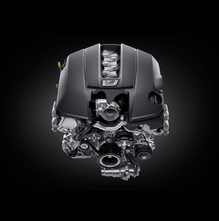 Seperti Lexus IS F, Lexus IS 500 F Sport Performance mendapatkan mesin V8 aspirasi normal berkapasitas 4.968 cc.