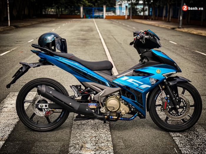 Sektor mesin diupgrade dengan part Yamaha FZ150 alias V-Ixion