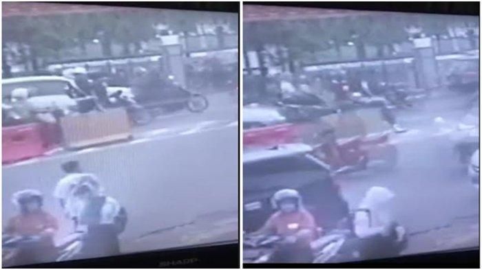 Anggota Polisi tempeleng Anggota TNI yang sedang atur lalu lintas