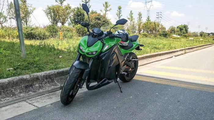 Motor listrik Xawasaki Z1000 tampangnya persis Kawasaki Z1000