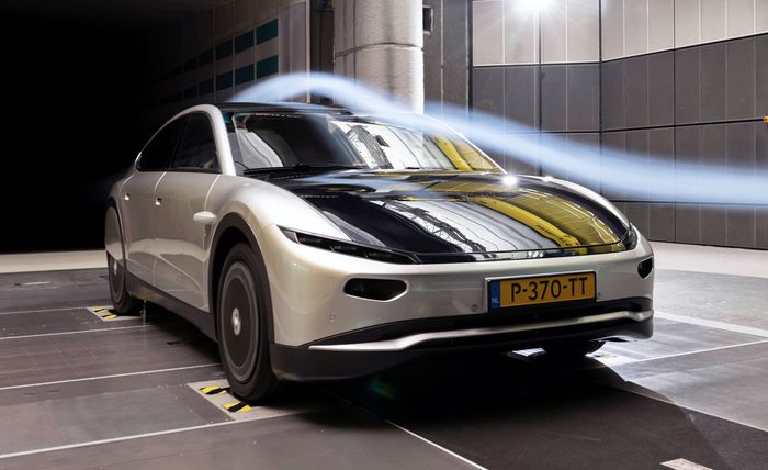 Klaim mobil paling aerodinamis Lightyear 0 dibuktikan dengan pengetesan wind tunnel di Stuttgart, Jerman.