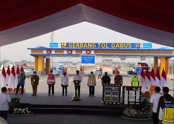 Presiden Joko Widodo hari ini secara langsung meresmikan Jalan Tol Cibitung-Cilincing (JTCC) dan Jalan Tol Serpong-Balaraja seksi 1 
