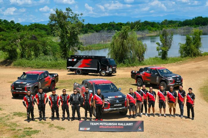 Tim Mitsubishi Ralliart yang bakal ikut serta di AXCR 2022