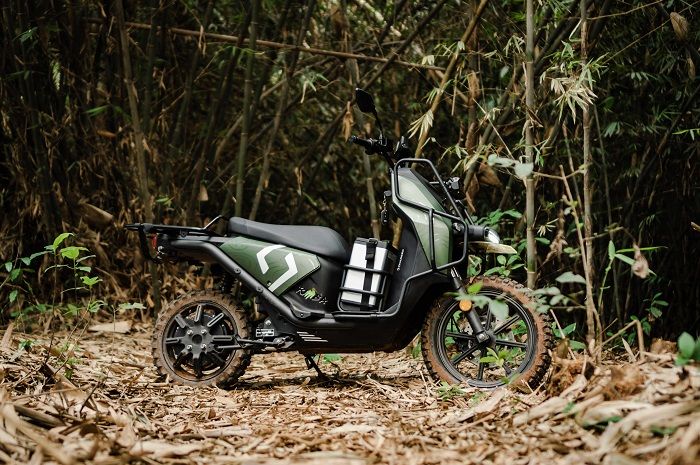 Motor listrik Charged Rimba, desain adventure siap jelajah hutan.