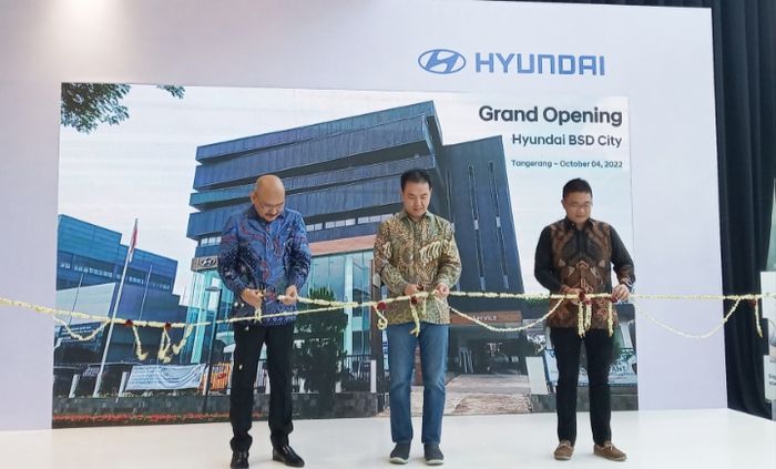 Peresmian dealer Hyundai BSD City, Tangerang, Selasa (4/10/2022). 
