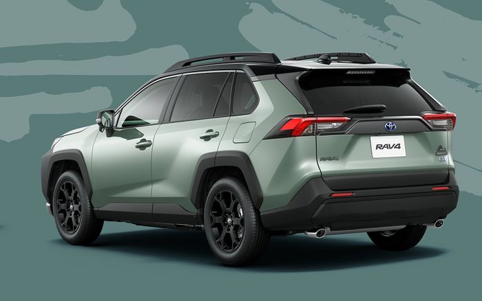Toyota RAV4 Adventure OFFROAD Package II mendapatkan tampilan spesial berkesan tangguh.