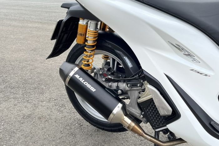 Knalpot pakai muffler Malossi