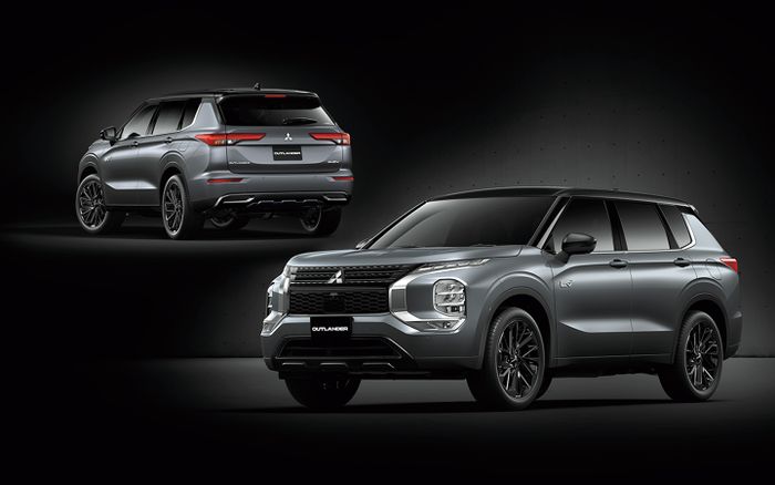 Outlander PHEV Black Edition dapat tampilan sangar yang disempurnakan dengan pemakaian warna hitam.