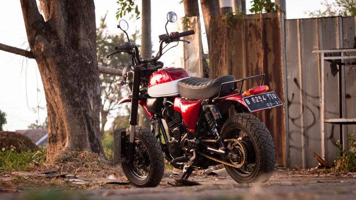 Yamaha Scorpio custom jadi Honda Monkey