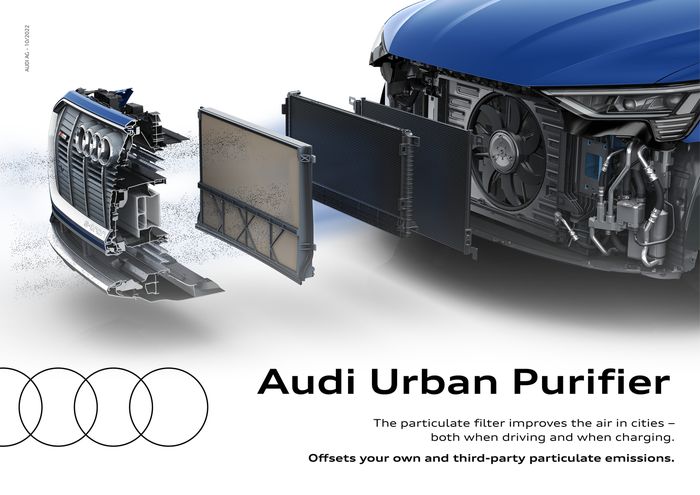 Berjulukan Audi Urban Purifier, filter ini disebut bisa menyaring polusi partikel di perkotaan.