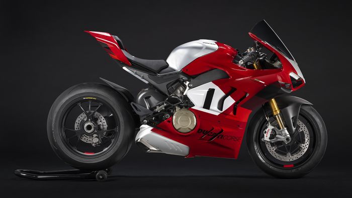 Tampak samping Ducati Panigale V4R 2023