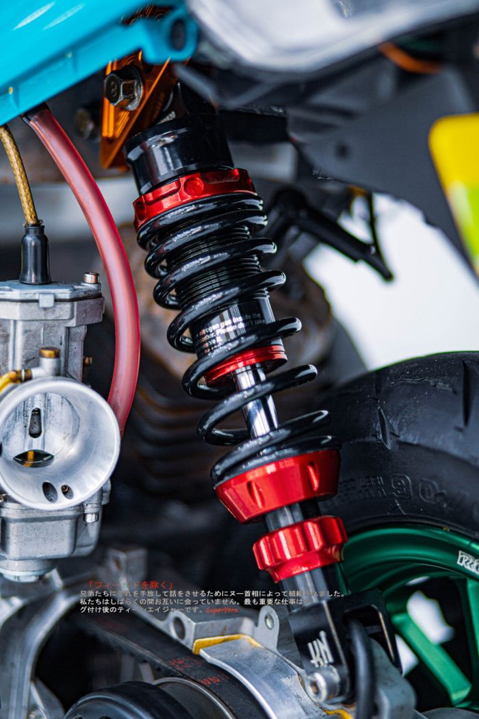 Suspensi belakang pakai shock KN Planning