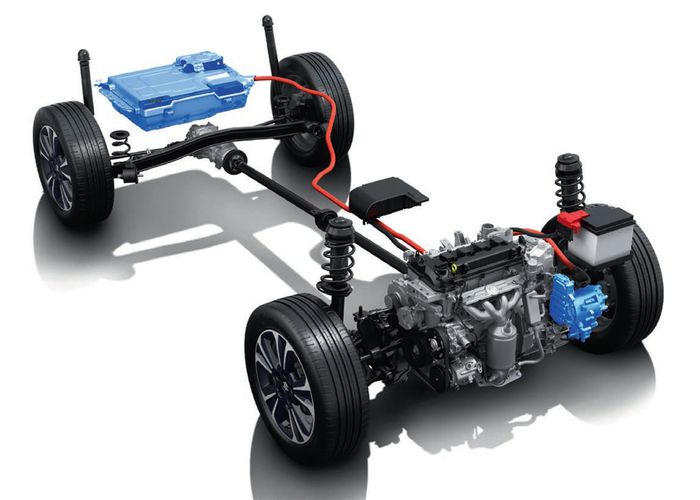 S-Cross Hybrid dapat motor listrik pada transmisi AGS dan baterai lithium-ion 140 volt.