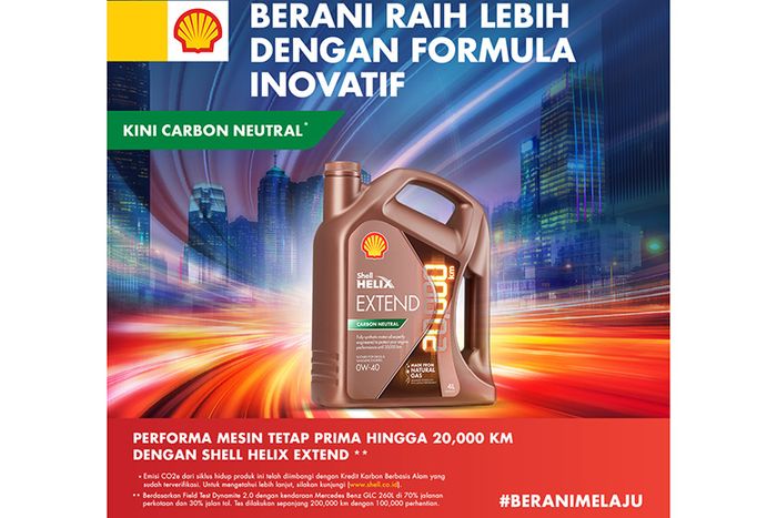 Shell Helix Extend 0W-40.