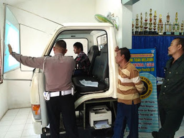 Simulator ujian praktik SIM B1