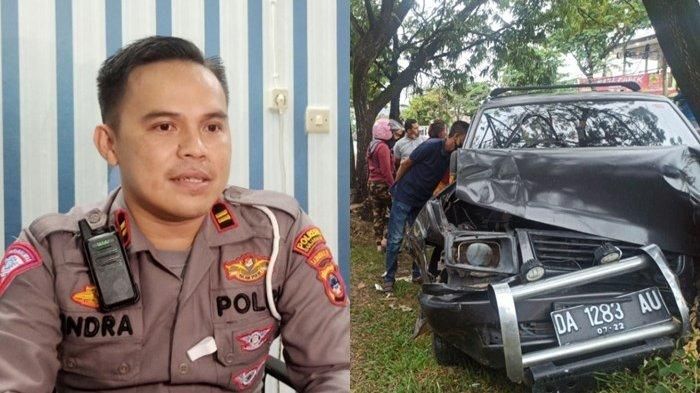 Kanit Laka Lantas Polres Banjarmasin, Iptu Indra Permadi beberkan jumlah korban kecelakaan Toyota Kijang Kapsul hantam gerobak sari kedelai