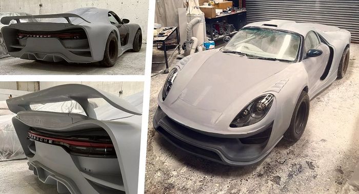 Detail body kit liar Vale Automotive untuk modifikasi Porsche 986 Boxster